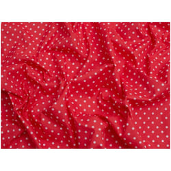 Minerva Printed Polycotton Fabric - per metre - Red