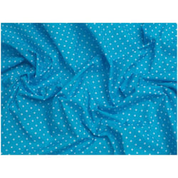 Minerva Printed Polycotton Fabric - per metre - Turquoise