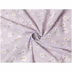 Minerva Printed Polycotton Fabric - per metre - Light Mauve