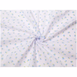 Minerva Printed Polycotton Fabric - per metre - Blue