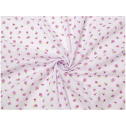 Minerva Printed Polycotton Fabric - per metre - Lilac