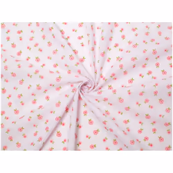 Minerva Printed Polycotton Fabric - per metre - Pink