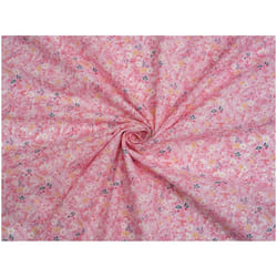 Minerva Printed Polycotton Fabric - per metre - Pink