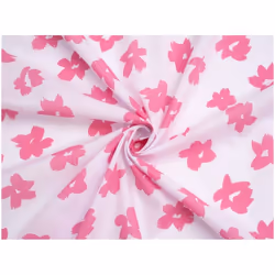 Minerva Printed Polycotton - per metre - Pink