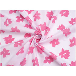 Minerva Printed Polycotton - per metre - Pink