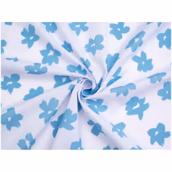 Minerva Printed Polycotton - per metre - Blue