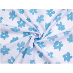 Minerva Printed Polycotton - per metre - Blue