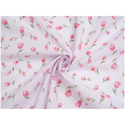 Minerva Printed Polycotton - per metre - Pink