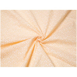 Minerva Printed Polycotton Fabric - per metre - Peach