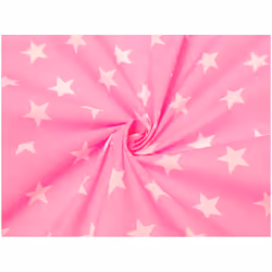 Minerva Printed Polycotton Fabric - per metre - Bright Pink