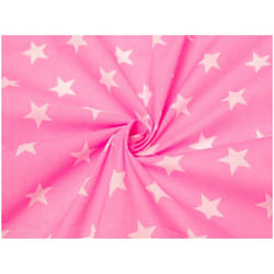 Minerva Printed Polycotton Fabric - per metre - Bright Pink