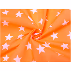 Minerva Printed Polycotton Fabric - per metre - Orange
