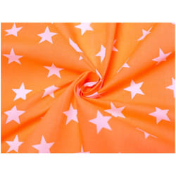 Minerva Printed Polycotton Fabric - per metre - Orange