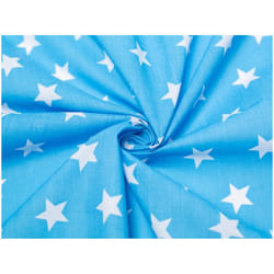 Minerva Printed Polycotton Fabric - per metre - Turquoise