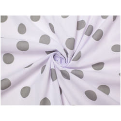 Minerva Printed Polycotton Fabric - per metre - Light Grey
