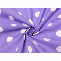 Minerva Printed Polycotton Fabric - per metre - Purple & White