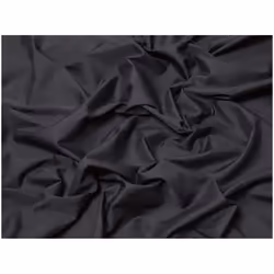 Minerva Plain Polycotton Fabric - per metre - Black