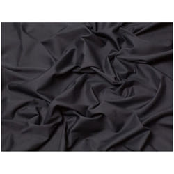 Minerva Plain Polycotton Fabric - per metre - Black
