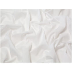 Minerva Plain Polycotton Fabric - per metre - White