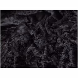 Minerva Short Pile Faux Fur Fabric - per metre - Black