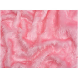Minerva Short Pile Faux Fur Fabric - per metre - Blossom Pink