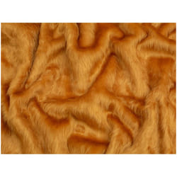 Minerva Short Pile Faux Fur Fabric - per metre - Honey