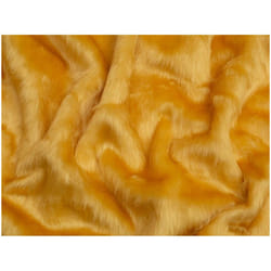 Minerva Short Pile Faux Fur Fabric - per metre - Light Gold