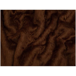 Minerva Short Pile Faux Fur Fabric - per metre - Malt Brown