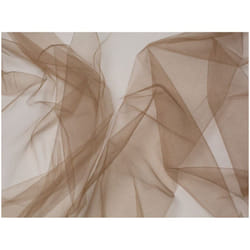 Minerva Soft Tulle Fabric - per metre - Peat Brown