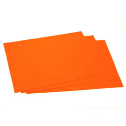 Minerva Self Adhesive 9x12inch Felt Fabric Sheets - each - Jaffa Orange