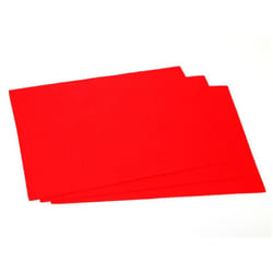 Minerva Self Adhesive 9x12inch Felt Fabric Sheets - each - Red