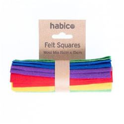 Minerva Wool Felt Fabric Packs - per pack - Mix 15