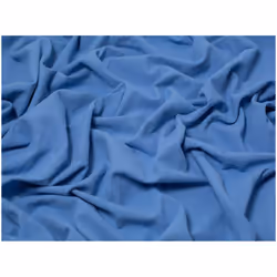 Minerva Washed Vintage Linen Look Cotton - per metre - Mid Blue
