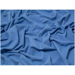 Minerva Washed Vintage Linen Look Cotton - per metre - Mid Blue