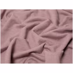 Minerva Jacquard Fleece Back Sweatshirt Stretch Knit - per metre - Sunset Pink