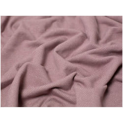 Minerva Jacquard Fleece Back Sweatshirt Stretch Knit - per metre - Sunset Pink