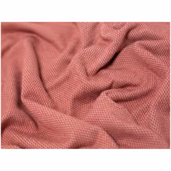 Minerva Jacquard Fleece Back Sweatshirt Stretch Knit - per metre - Maroon Pink