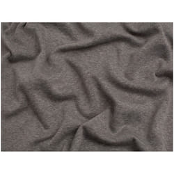 Minerva Heavy Fur Back Sweatshirt Stretch Knit - per metre - Charcoal