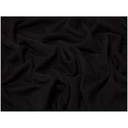 Minerva Heavy Fur Back Sweatshirt Stretch Knit - per metre - Black