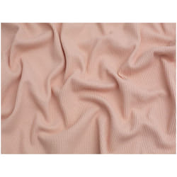 Minerva Cotton Waffle Textured Stretch Knit - per metre - Blush Rose