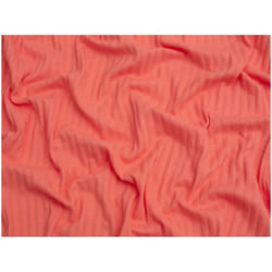 Minerva Jacquard Cotton Rib Stretch Knit - per metre - Vivid Coral