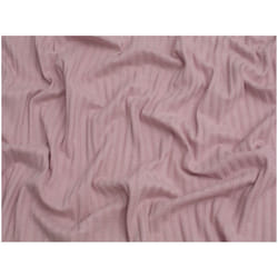 Minerva Jacquard Cotton Rib Stretch Knit - per metre - Soft Old Rose