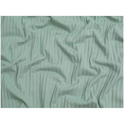 Minerva Jacquard Cotton Rib Stretch Knit - per metre - Pastel Green