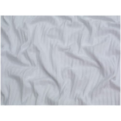 Minerva Jacquard Cotton Rib Stretch Knit - per metre - White