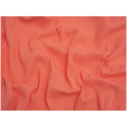Minerva Core Range Wide Cotton Rib Stretch Knit - per metre - Vivid Coral