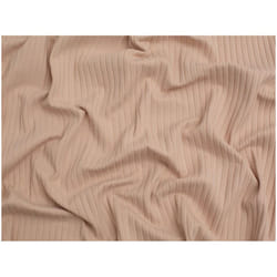 Minerva Core Range Wide Cotton Rib Stretch Knit - per metre - Beige
