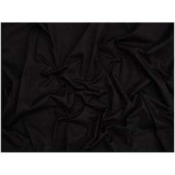 Minerva Core Range Silicone Stretch Woven Cotton Poplin - per metre - Black