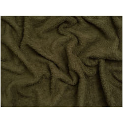 Minerva Core Range Luxury Cotton Towelling - per metre - Khaki Green