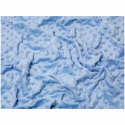 Minerva Embossed Dimple Plush Fleece - per metre - Light Blue