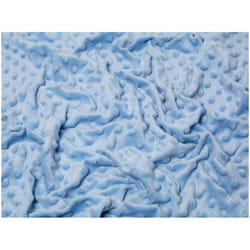 Minerva Embossed Dimple Plush Fleece - per metre - Light Blue